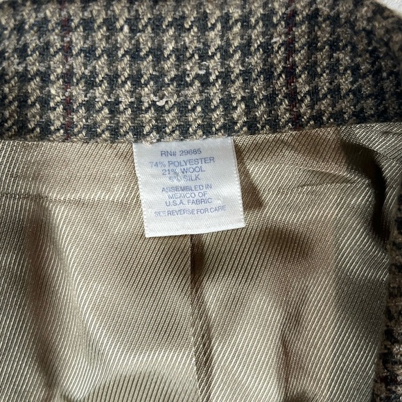Pendleton 38R Wool Silk Blend Tweed Herringbone Twill Blazer Sport Coat - Picture 4 of 10